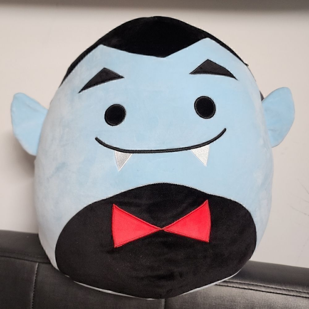 New Squishmallows Halloween 16" Drake Pale Blue Vampire